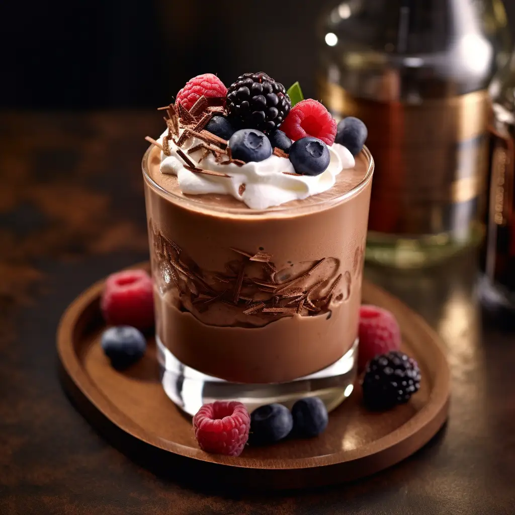 Bourbon chocolate mousse
